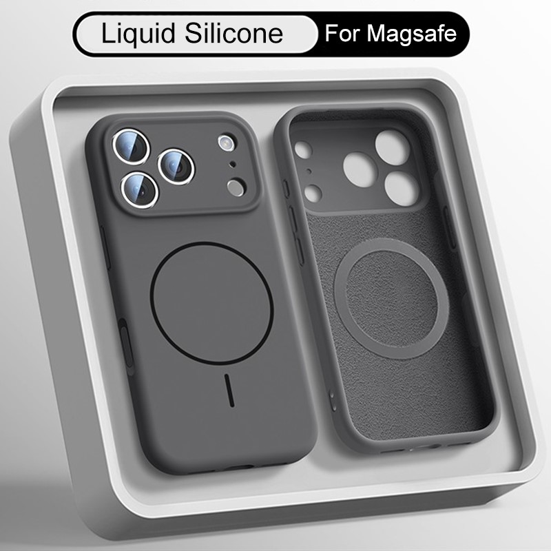 Liquid Silicone Magnetic Phone Case - Funda de Silicona Líquida de Lujo