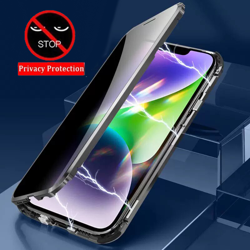 Funda para teléfono con protec - Anti Spy Privacy Glass Case reseña y precio