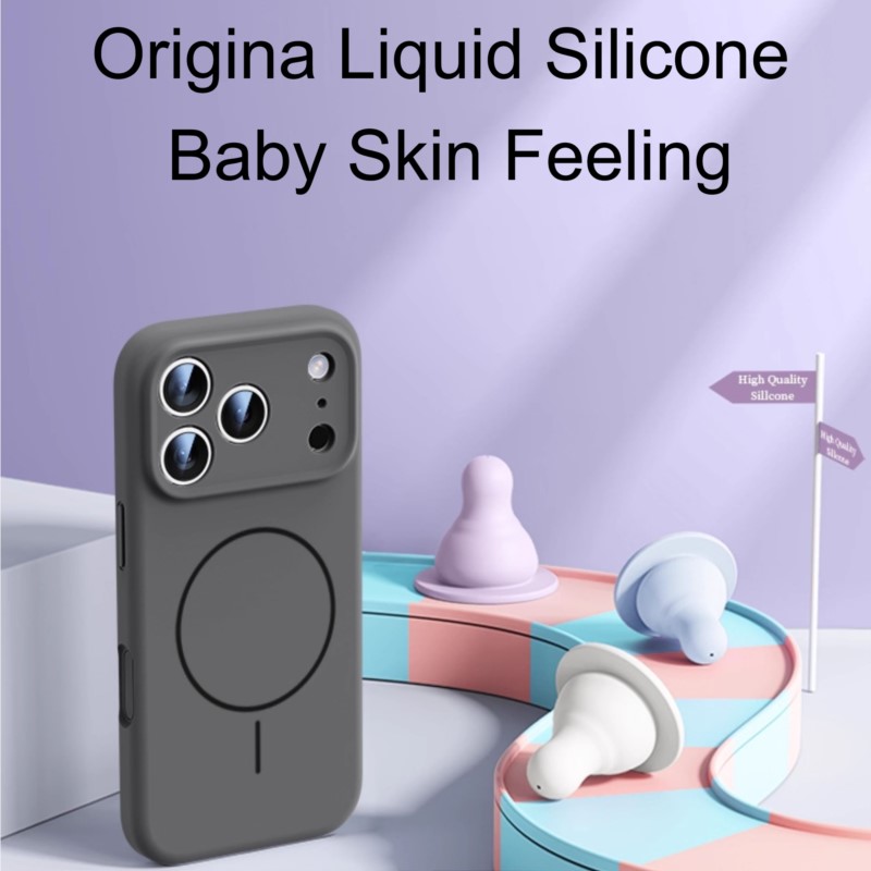 Funda de Silicona Líquida de L - Liquid Silicone Magnetic Phone Case reseña y precio
